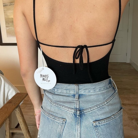 SOLD Princess Polly Black Lace Bodysuit - Picture 2 of 3